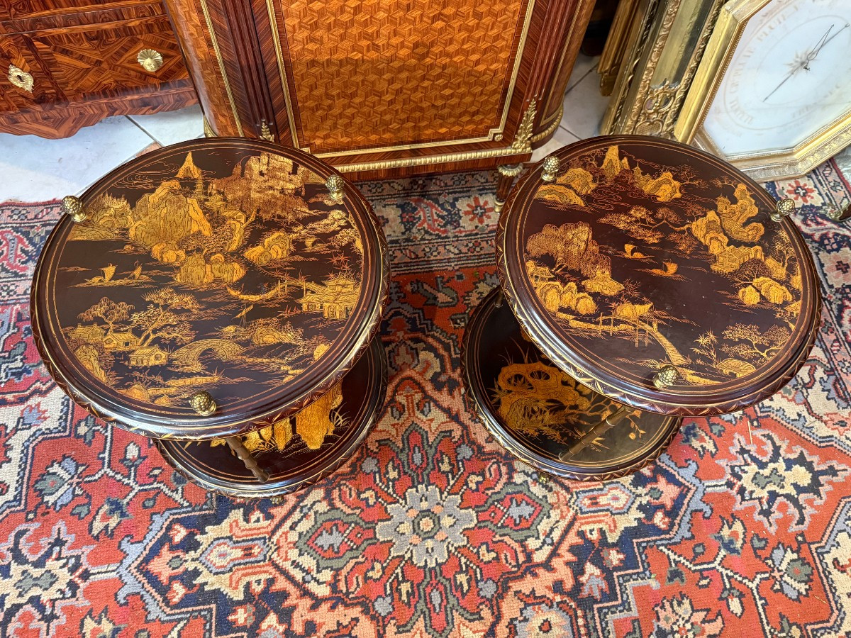 Pair Of House End Table Rings-photo-2