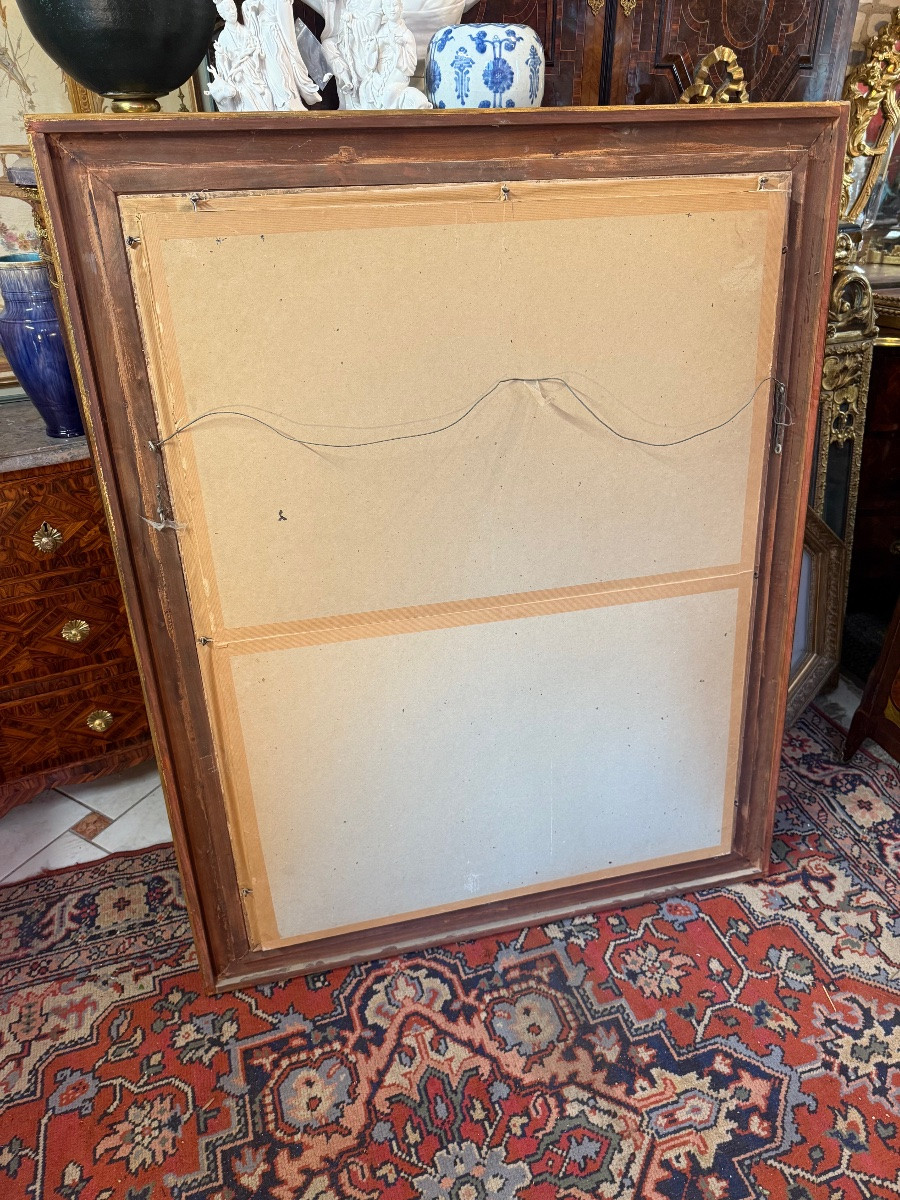 Pastel By Madame Vigee-lebrun And Her Daughter-photo-3