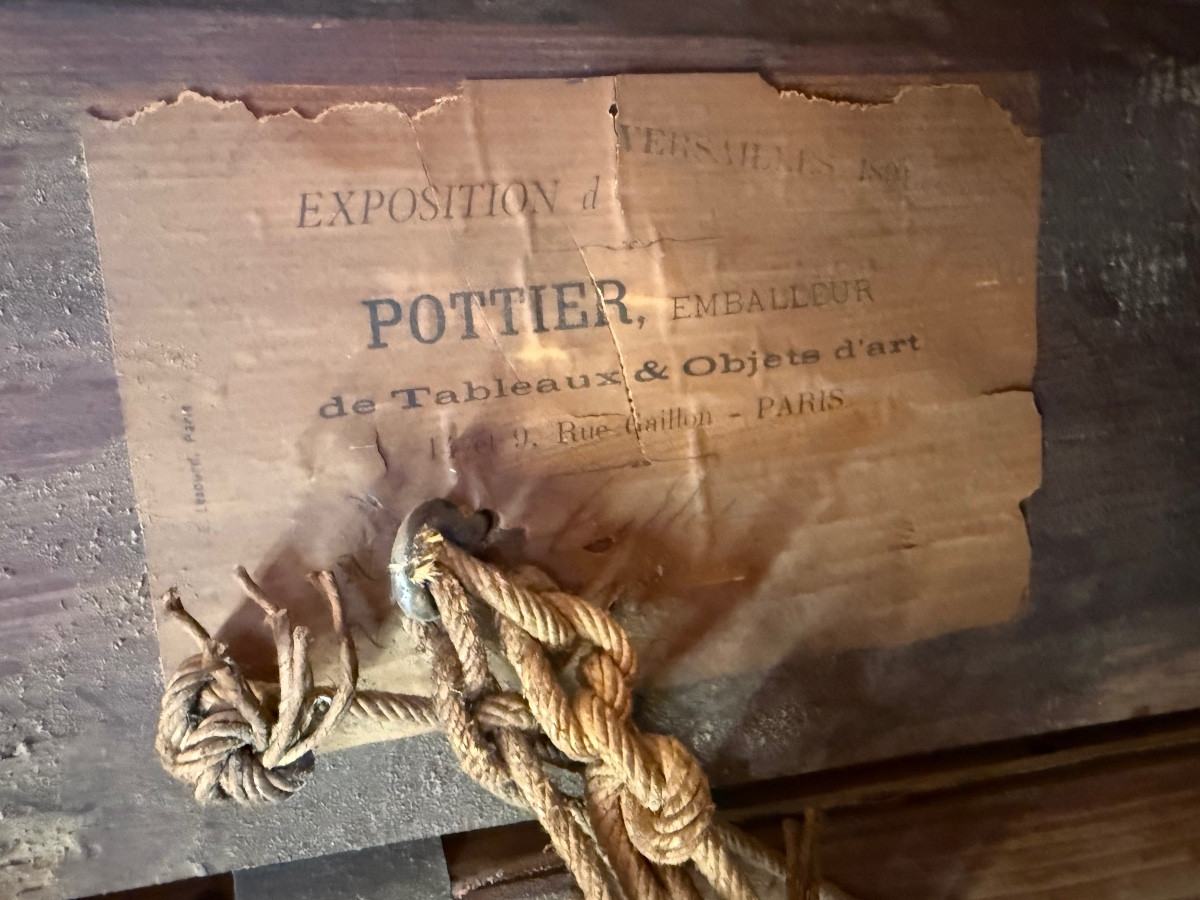 HUILE SUR TOILE NATURE MORTE DU 19ème-photo-8