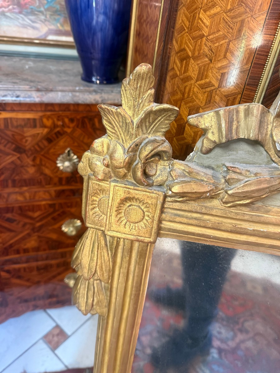 MIROIR D EPOQUE LOUIS XVI PROVENCAL – 18ème-photo-3