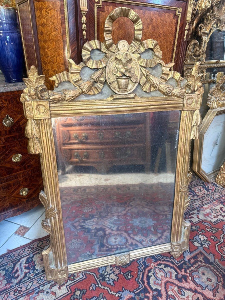 MIROIR D EPOQUE LOUIS XVI PROVENCAL – 18ème
