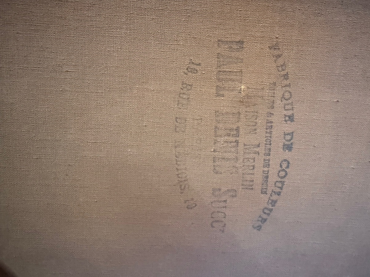 HUILE SUR TOILE DU 19ème REPRESENTANT UNE NATURE MORTE-photo-3