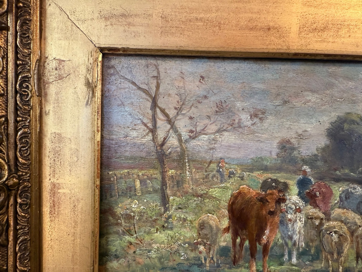 Oil Paintings On Panels By James Desvarreur Carpentier (1847-1937)-photo-4