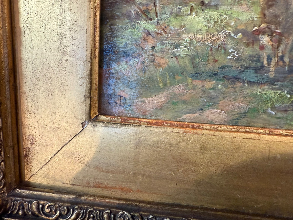 Oil Paintings On Panels By James Desvarreur Carpentier (1847-1937)-photo-1