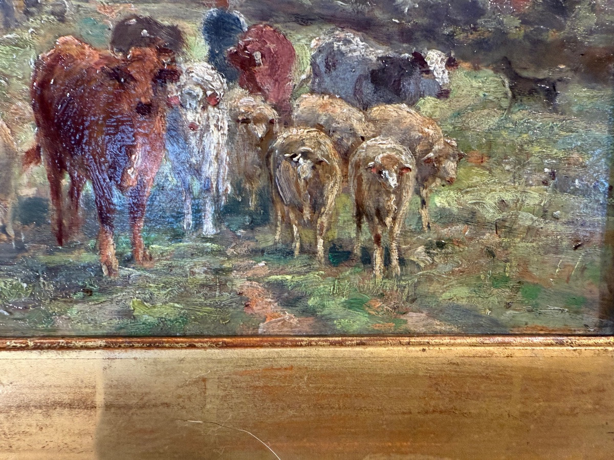 Oil Paintings On Panels By James Desvarreur Carpentier (1847-1937)-photo-4