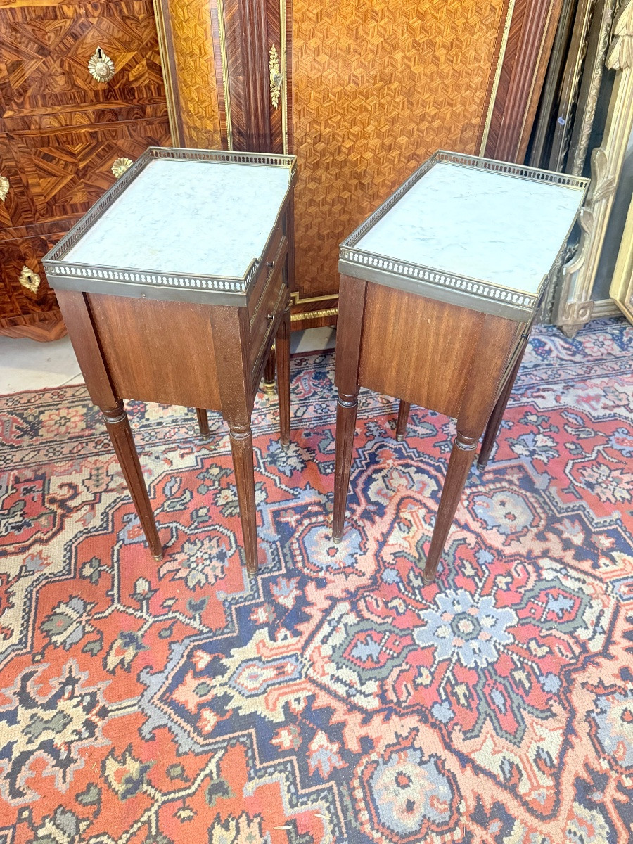 PAIRE DE CHEVET DE STYLE LOUIS XVl-photo-3