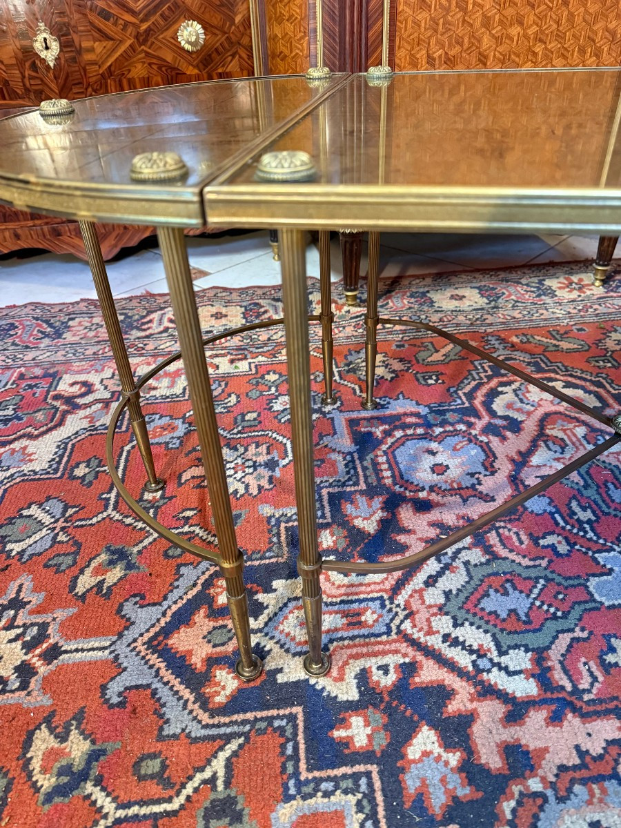 Tripartite Coffee Table Attributed To The House Of Bagues-photo-2