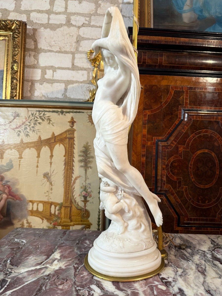  SCULPTURE EN MARBRE DE CARRARE SIGNE PRADIER -photo-2