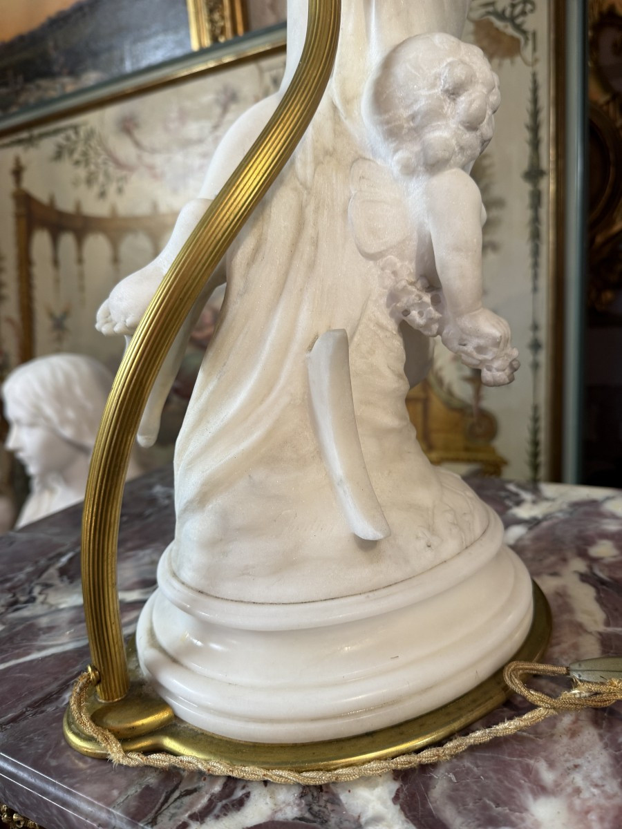  SCULPTURE EN MARBRE DE CARRARE SIGNE PRADIER -photo-5