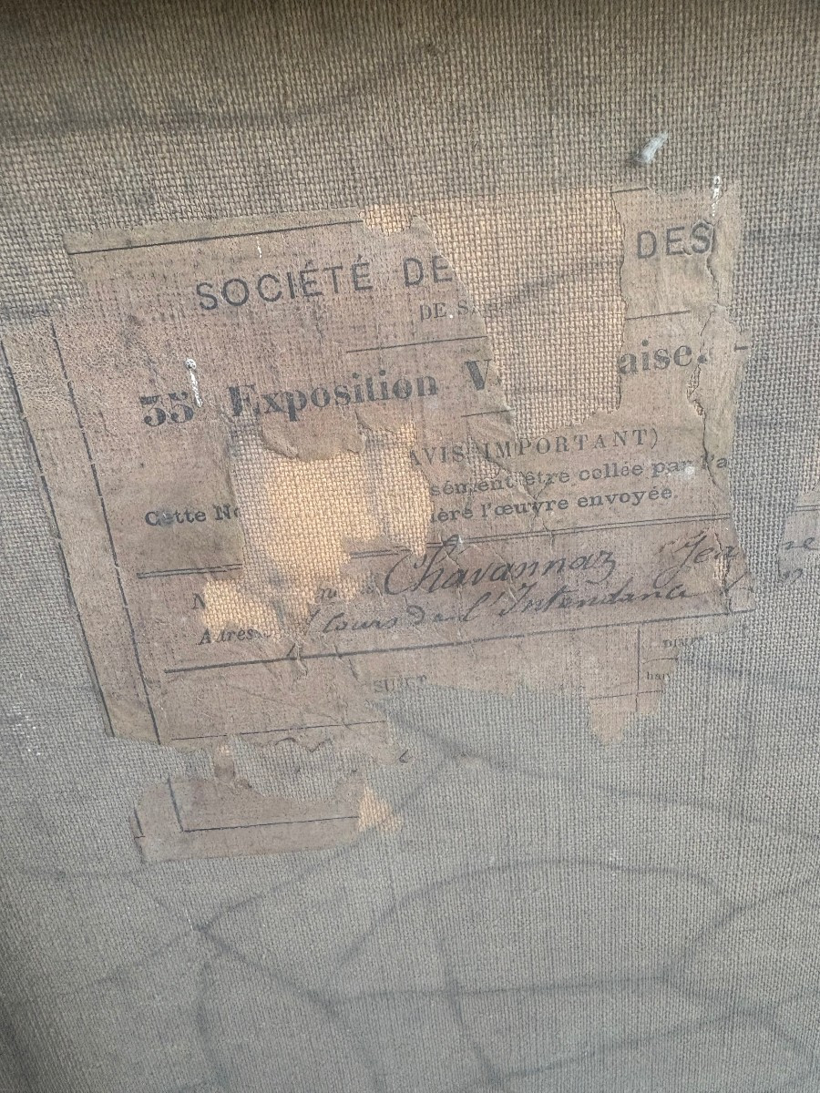 Oil On Canvas, Floral Motif, Signed J. Chavannaz-photo-6