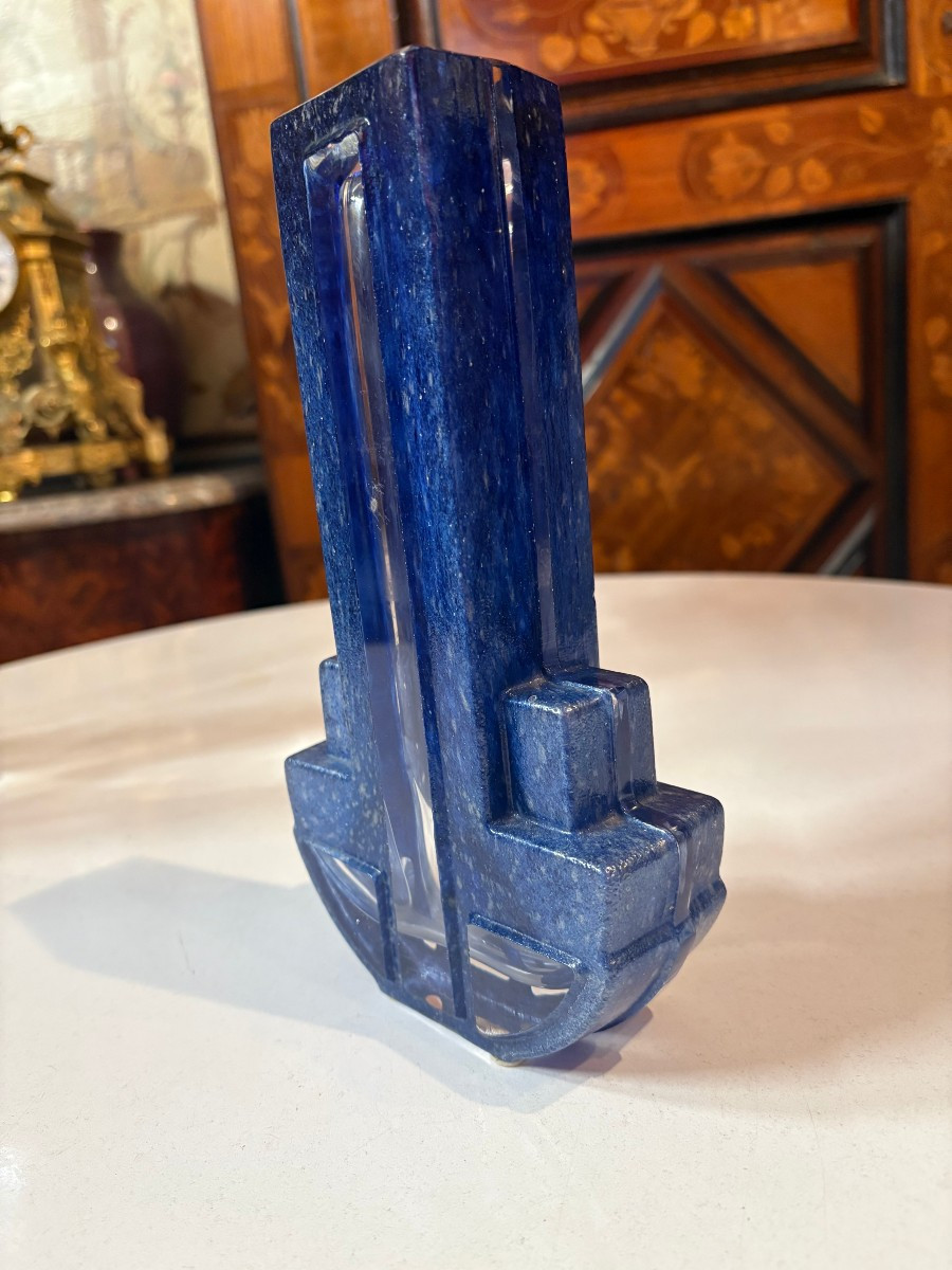 Daum Art Deco Vase France-photo-3
