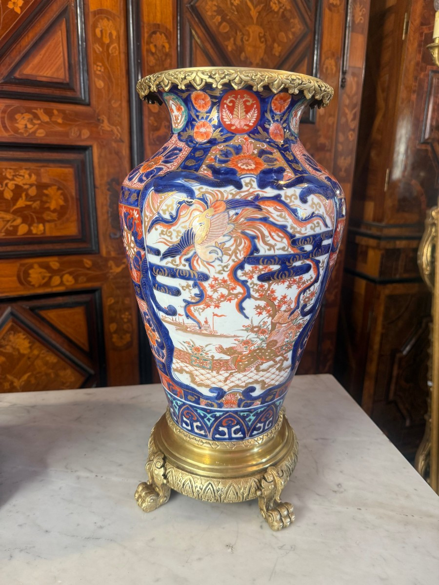 Pair Of Imari Porcelain Vases-photo-2