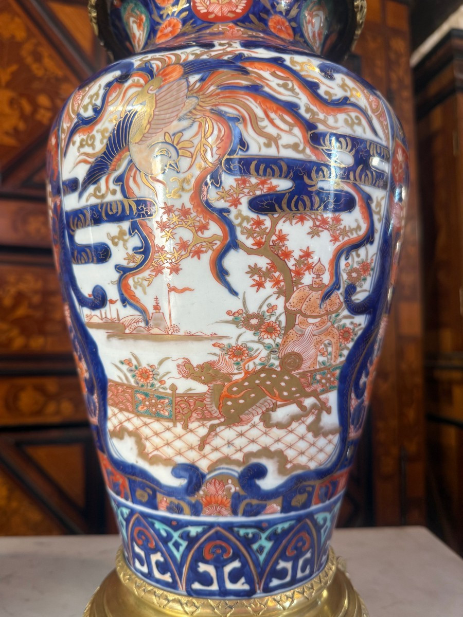 Pair Of Imari Porcelain Vases-photo-3