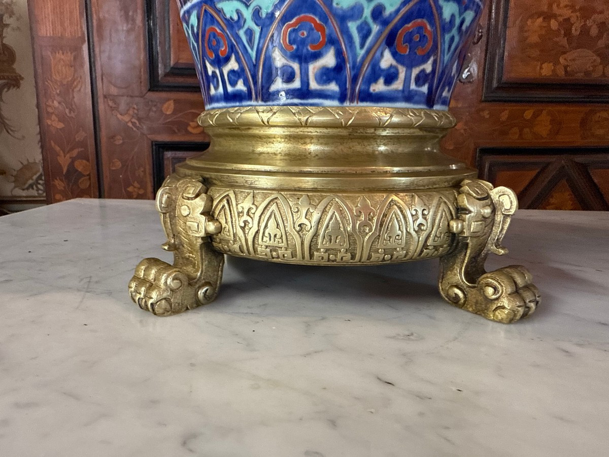 Pair Of Imari Porcelain Vases-photo-3