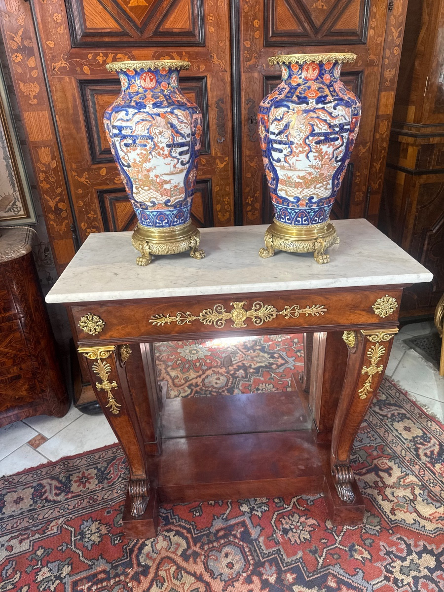 Pair Of Imari Porcelain Vases