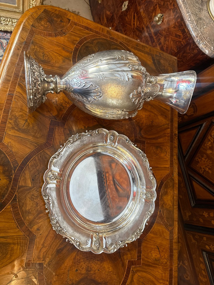 Aiguiere And Its Solid Silver Tray-photo-1