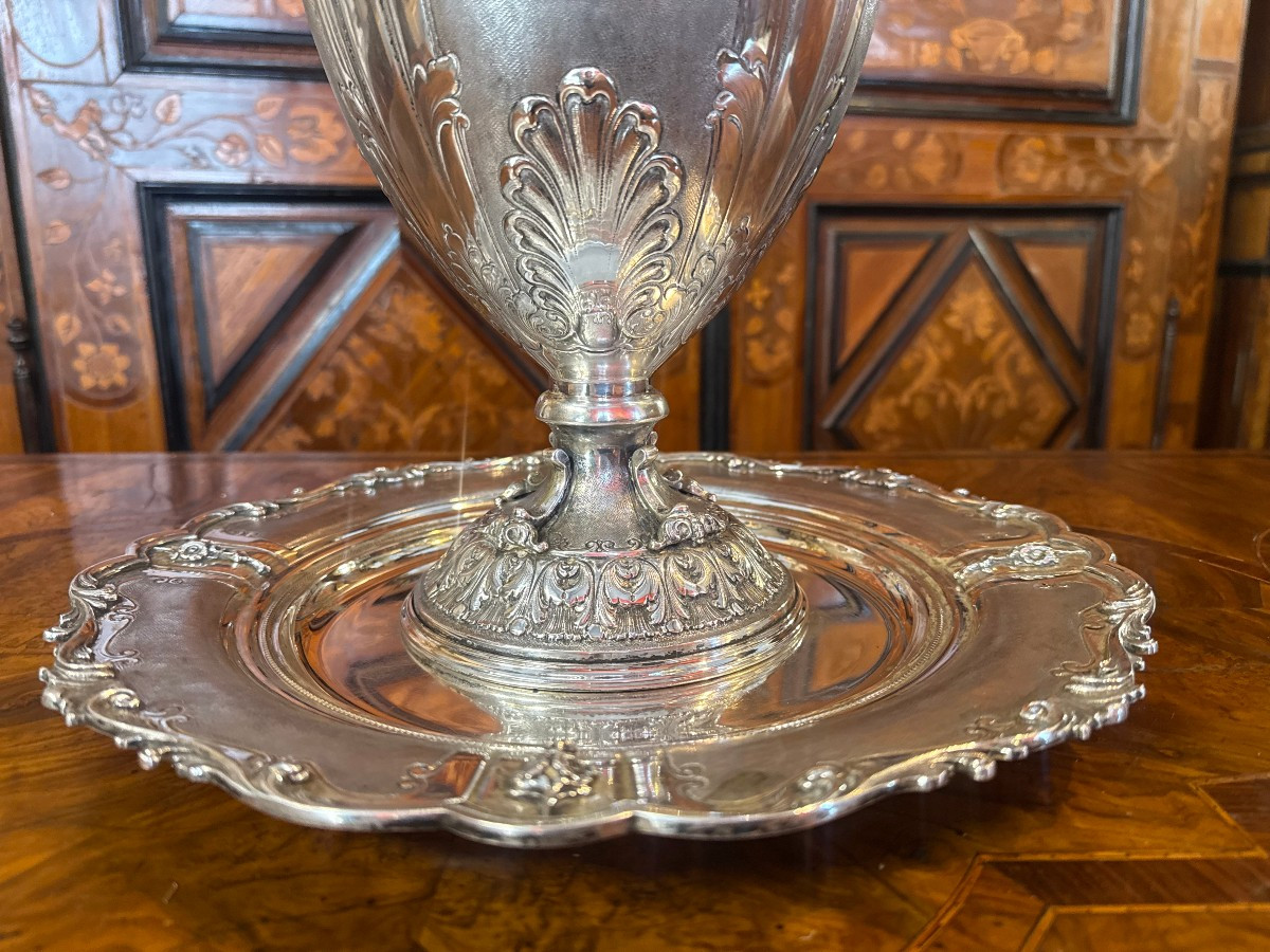 Aiguiere And Its Solid Silver Tray-photo-6