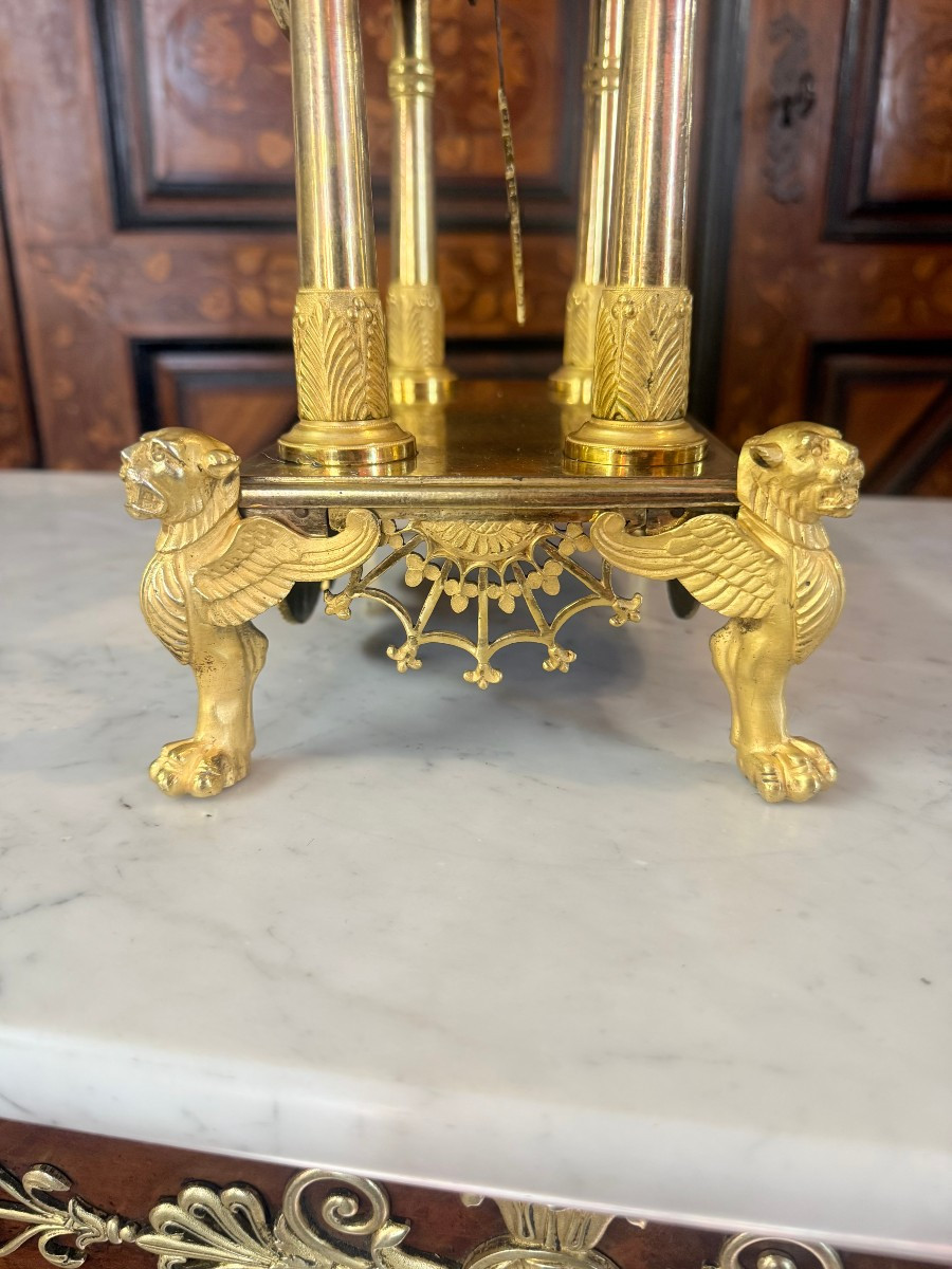 PENDULE EPOQUE EMPIRE "PEGASE"-photo-4