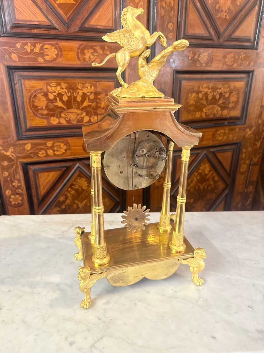 PENDULE EPOQUE EMPIRE "PEGASE"-photo-2