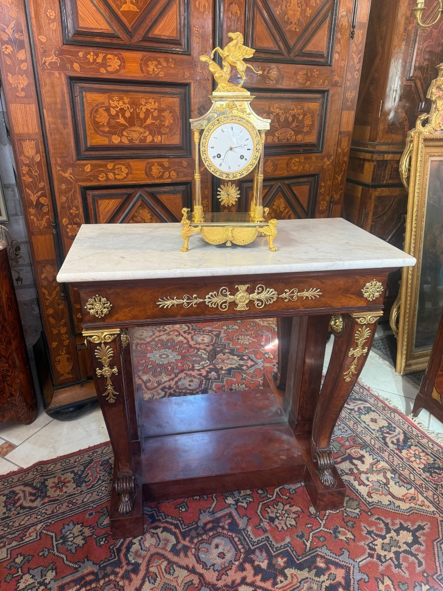 PENDULE EPOQUE EMPIRE "PEGASE"-photo-5