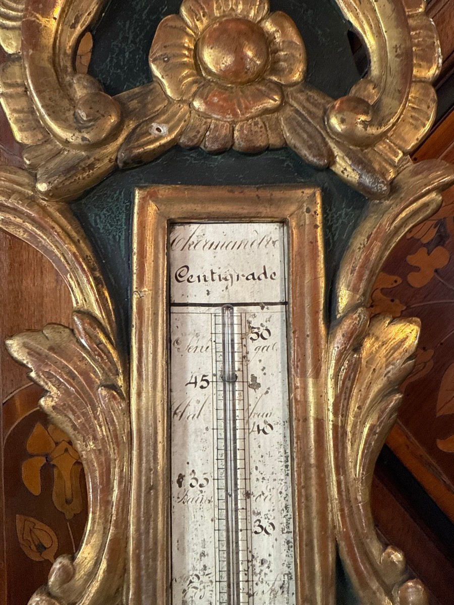 Barometer Thermometer Transition Period Louis XV-photo-4