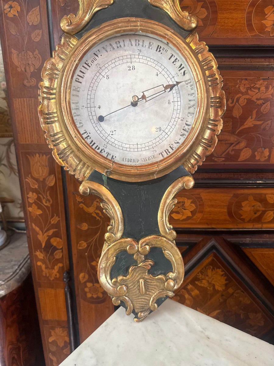 Barometer Thermometer Transition Period Louis XV-photo-1
