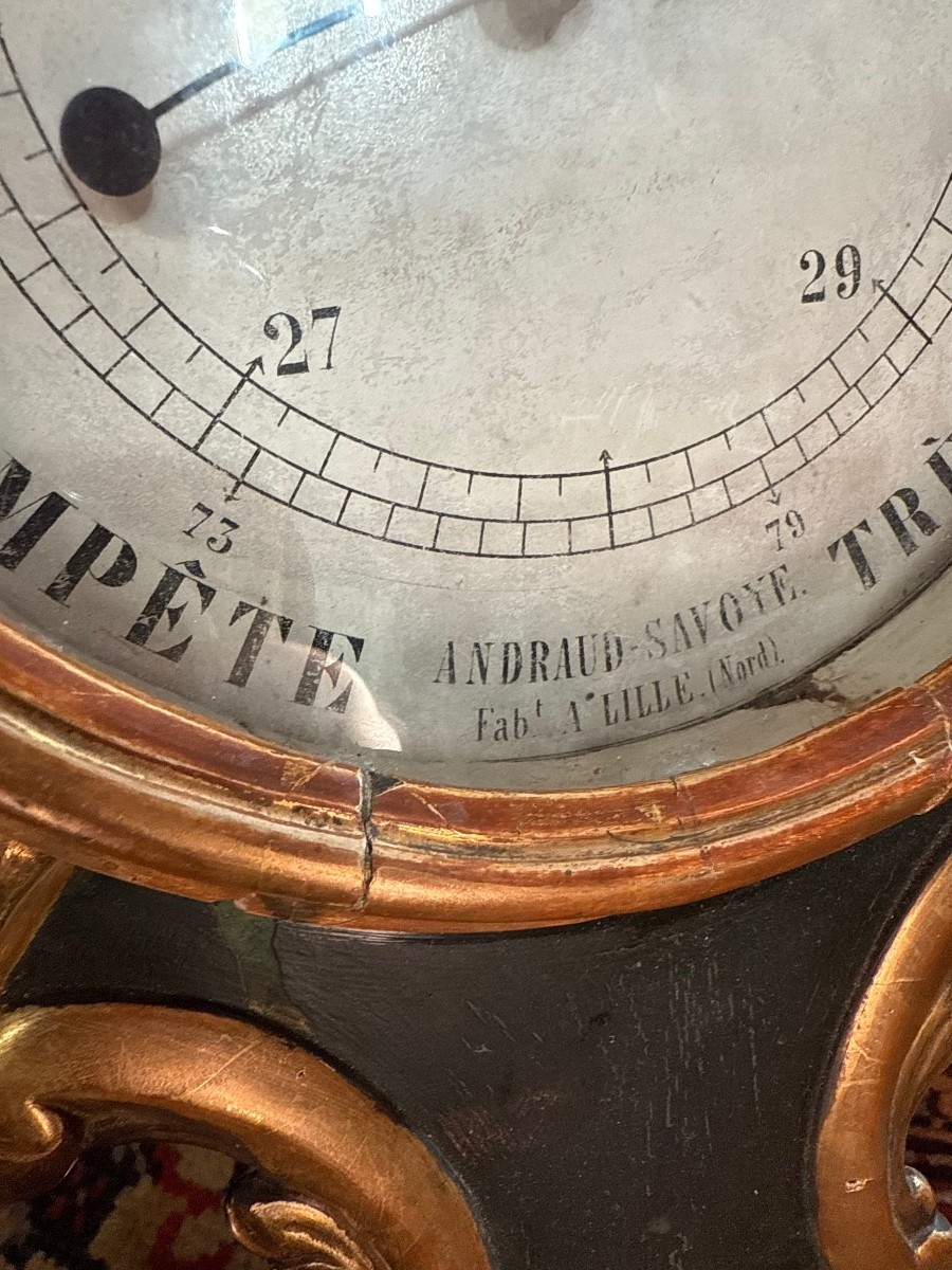 Barometer Thermometer Transition Period Louis XV-photo-2