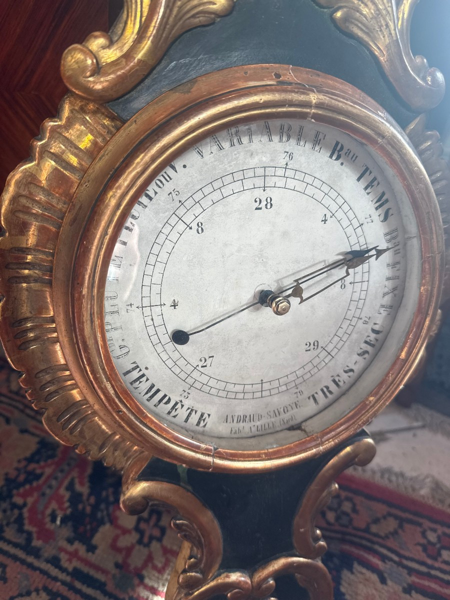 Barometer Thermometer Transition Period Louis XV-photo-3