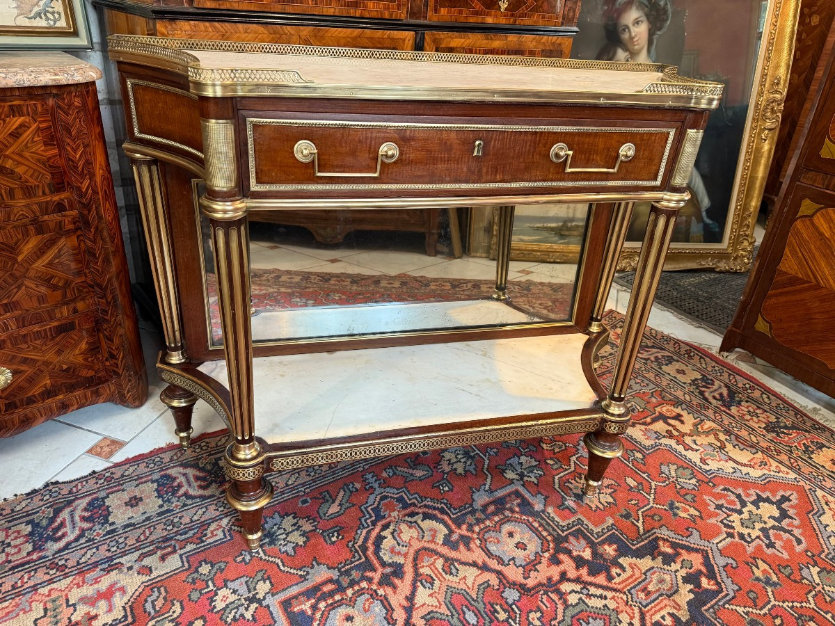 Louis XVI Mahogany Console-photo-2