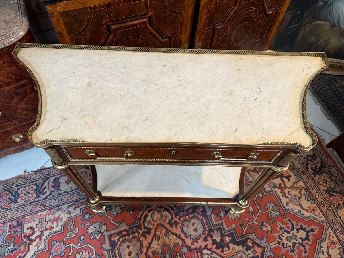 Louis XVI Mahogany Console-photo-3