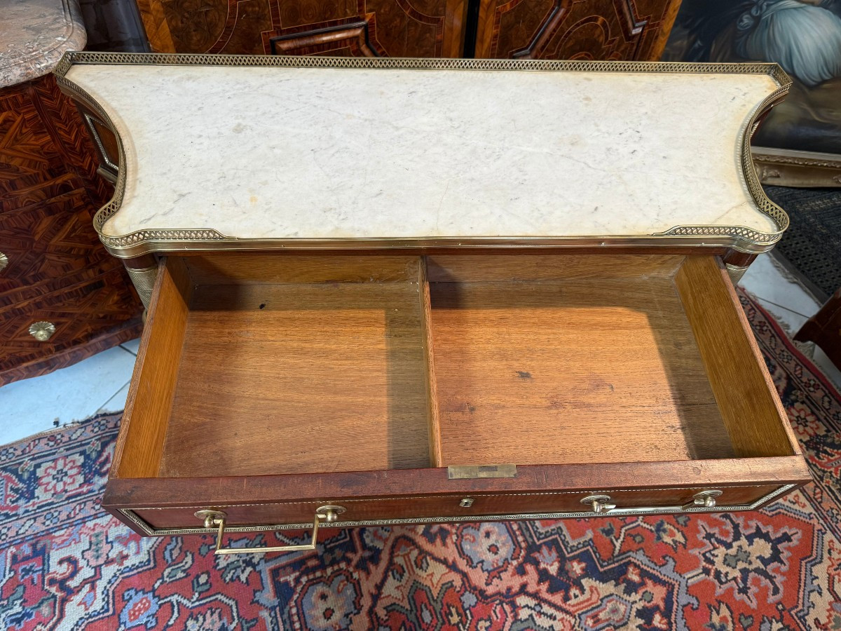 Louis XVI Mahogany Console-photo-4
