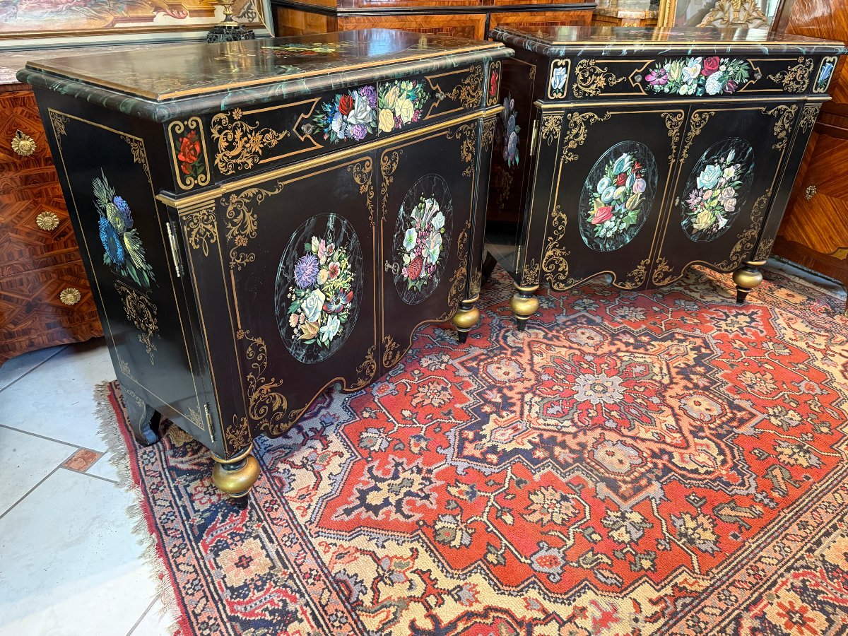 Pair Of Napoleon III-style Sideboards-photo-7