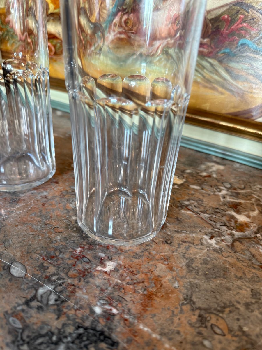 Hermes Published By Baccarat - Pair Of Crystal Carafes-photo-2