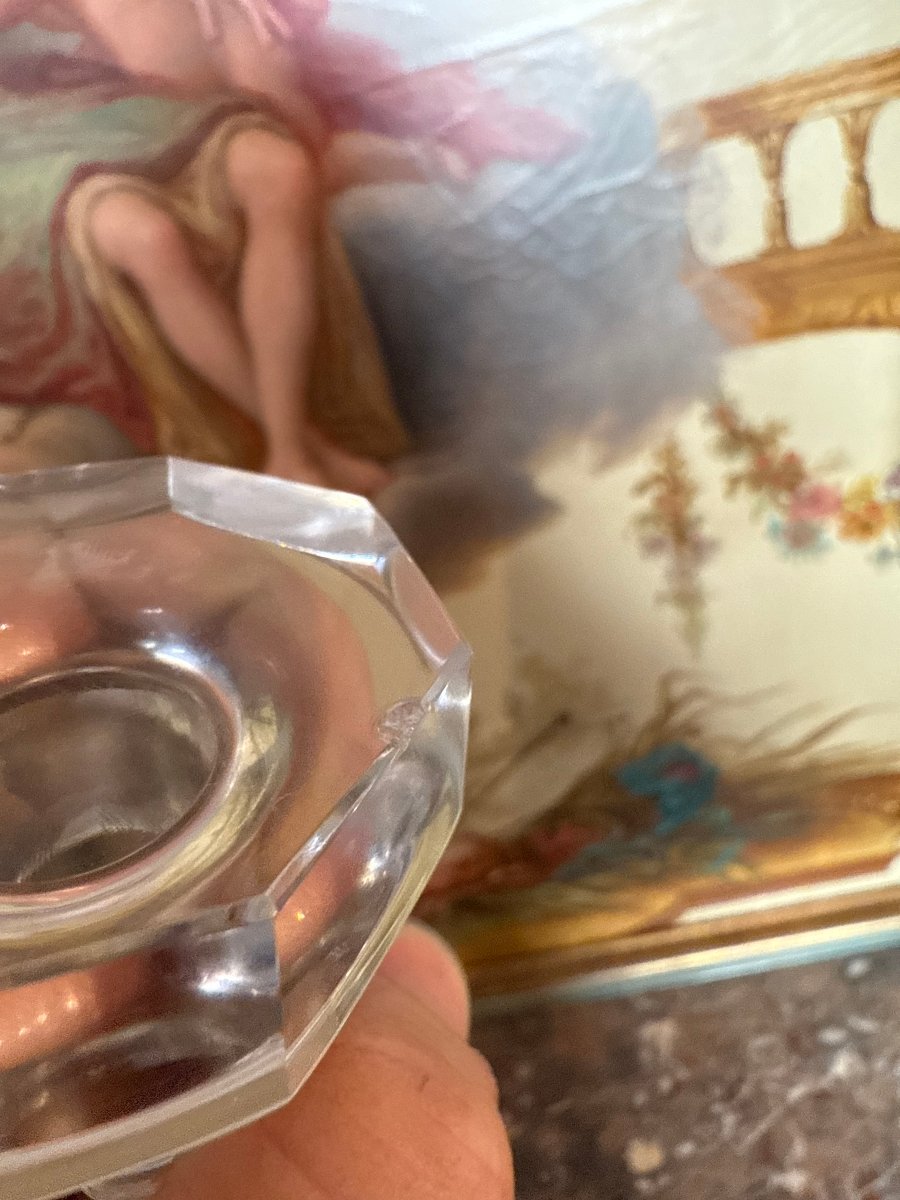 Hermes Published By Baccarat - Pair Of Crystal Carafes-photo-2