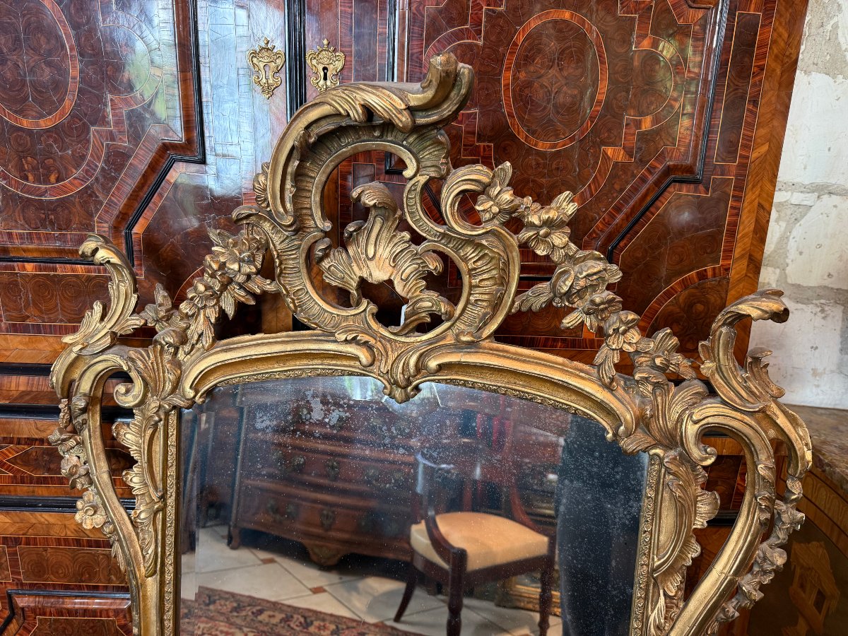 MIROIR DE STYLE LOUIS XV-photo-2