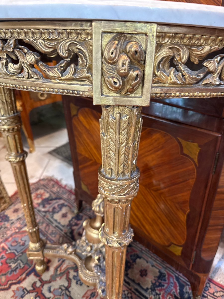  CONSOLE DEMI-LUNE EPOQUE  LOUIS XVI DIRECTOIRE -photo-1