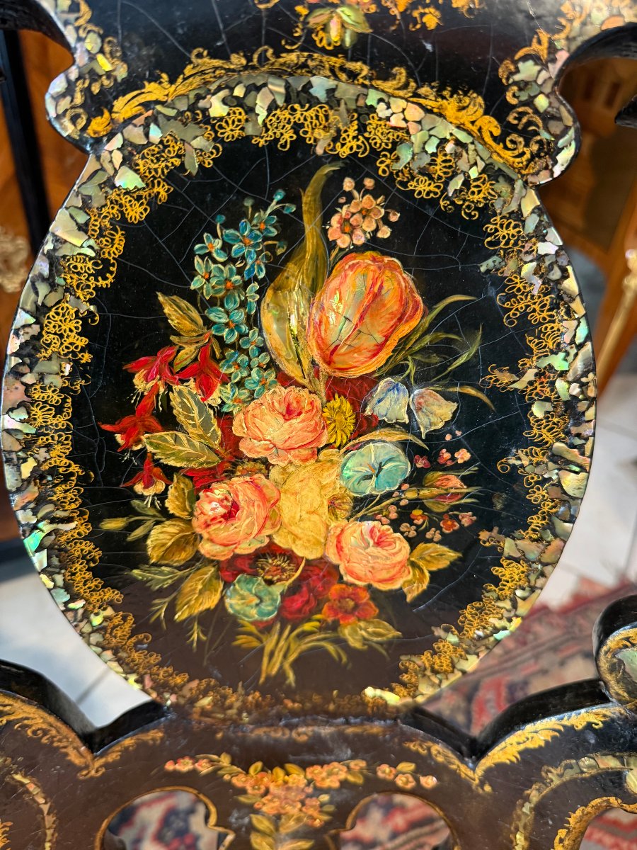 Pair Of Napoleon III Period Gondola Chairs-photo-3