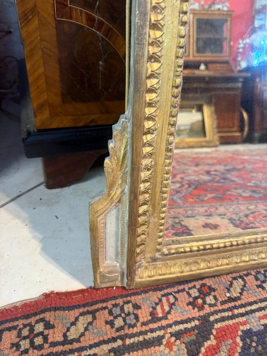 18th Century Gilded Wood Louis XV Provençale Mirror-photo-3