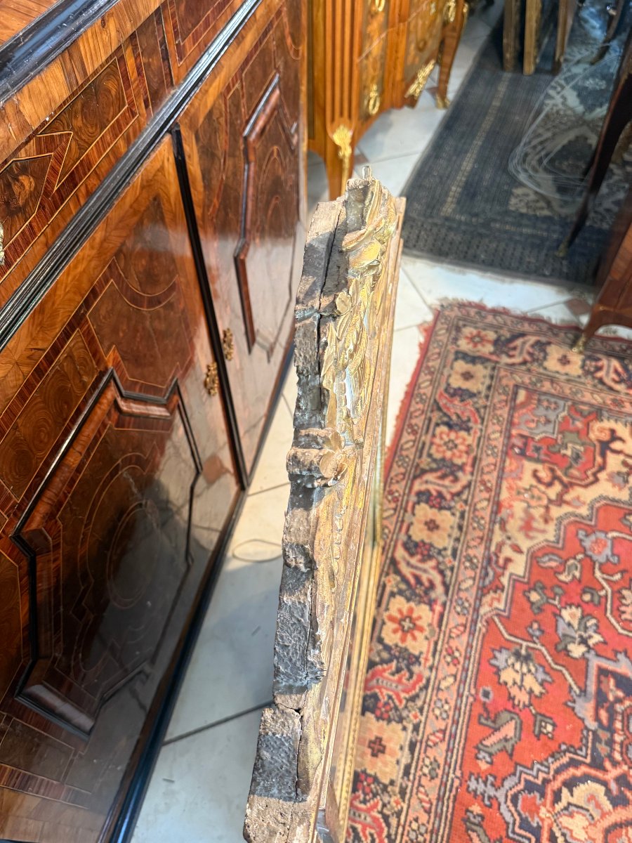 18th Century Gilded Wood Louis XV Provençale Mirror-photo-4
