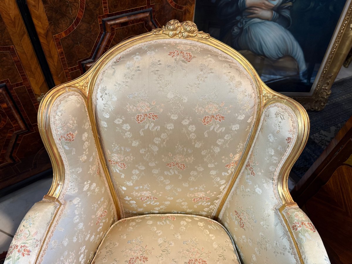 Pair Of Louis XVI Style Bergere With Ears-photo-3