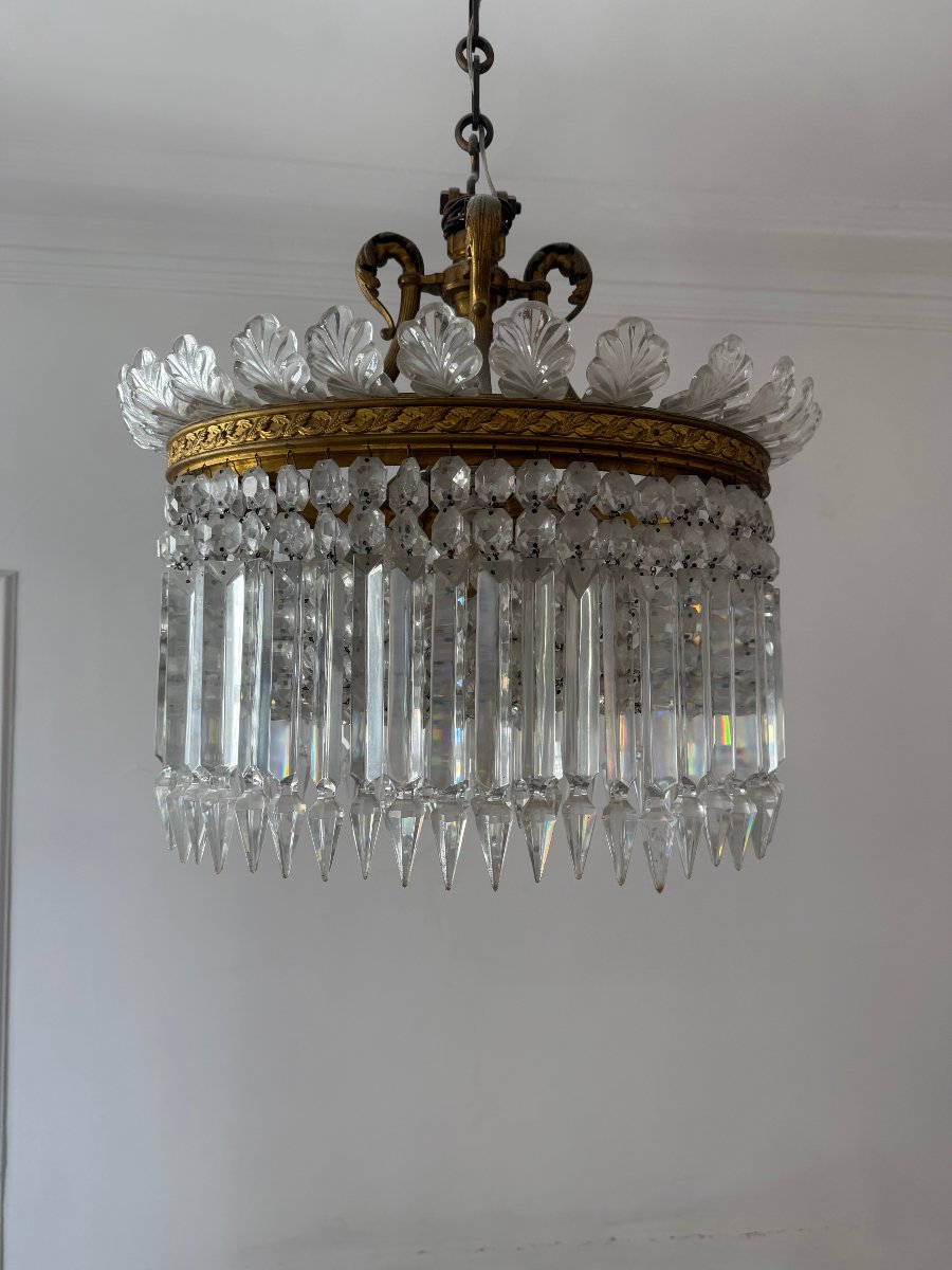 LUSTRE CRINOLINE DE LA CRISTALLERIE DE BACCARAT-photo-3