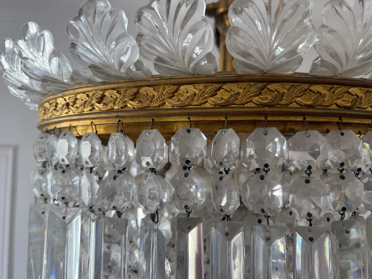 LUSTRE CRINOLINE DE LA CRISTALLERIE DE BACCARAT-photo-4