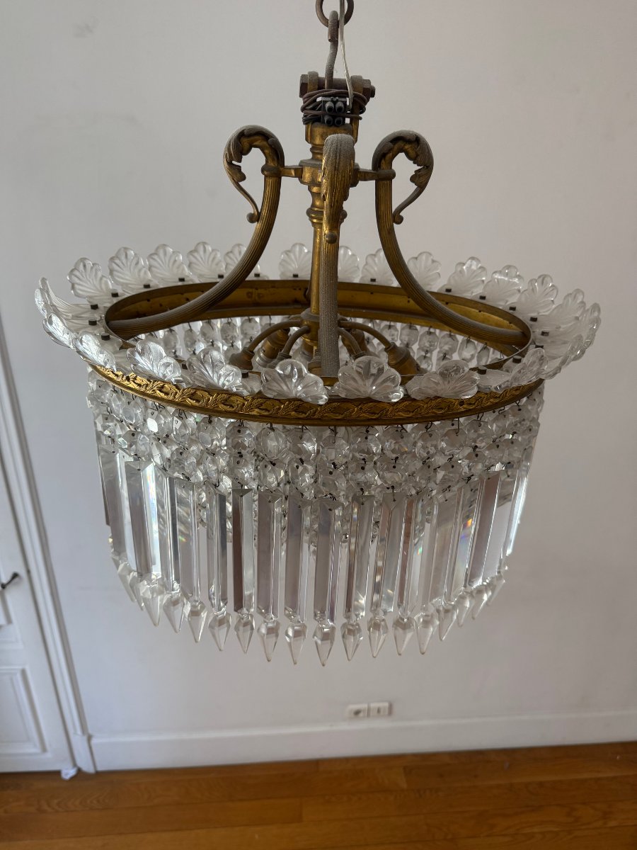 LUSTRE CRINOLINE DE LA CRISTALLERIE DE BACCARAT-photo-1