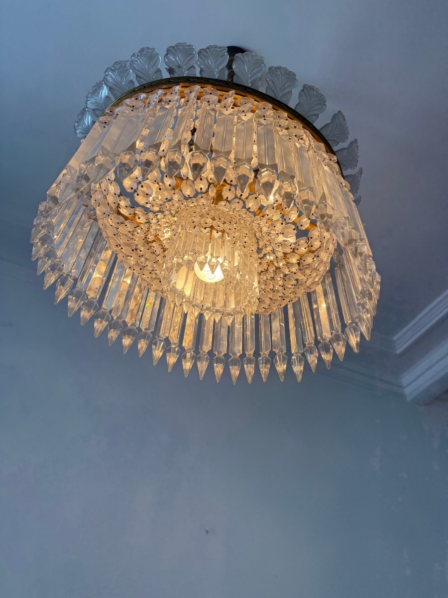 LUSTRE CRINOLINE DE LA CRISTALLERIE DE BACCARAT-photo-3