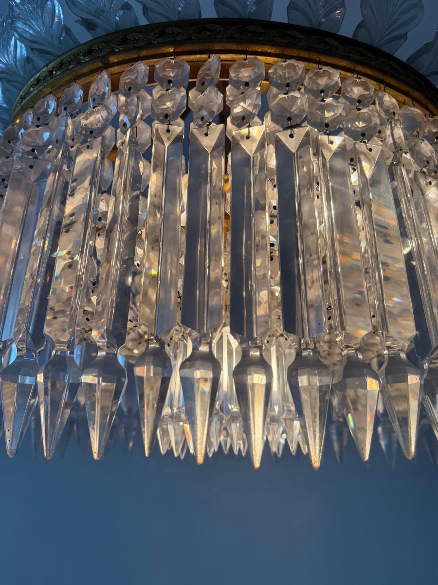 LUSTRE CRINOLINE DE LA CRISTALLERIE DE BACCARAT-photo-4