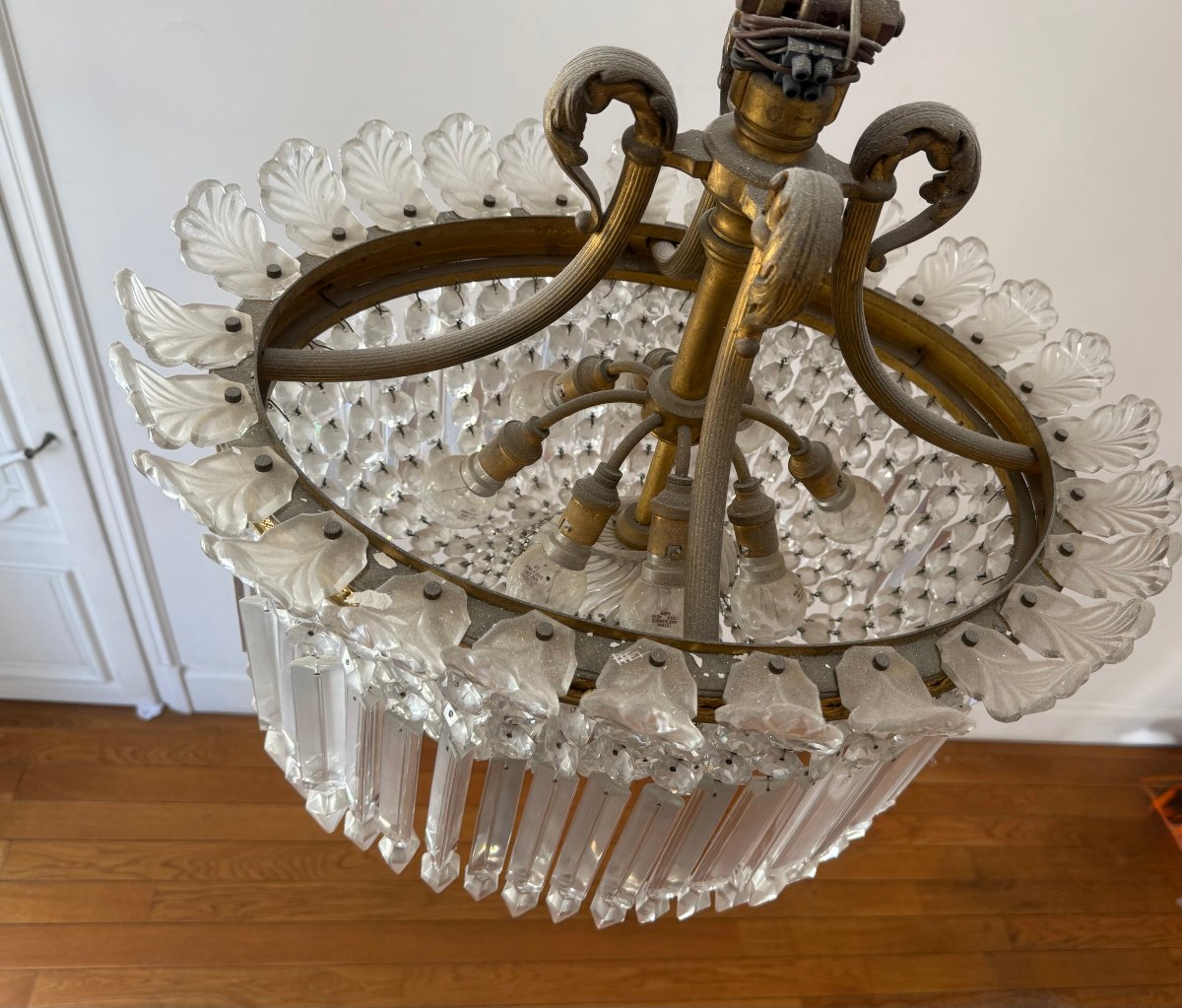 LUSTRE CRINOLINE DE LA CRISTALLERIE DE BACCARAT-photo-5