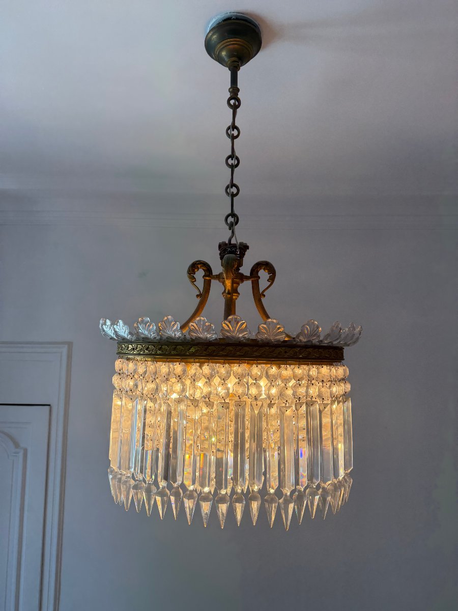 LUSTRE CRINOLINE DE LA CRISTALLERIE DE BACCARAT