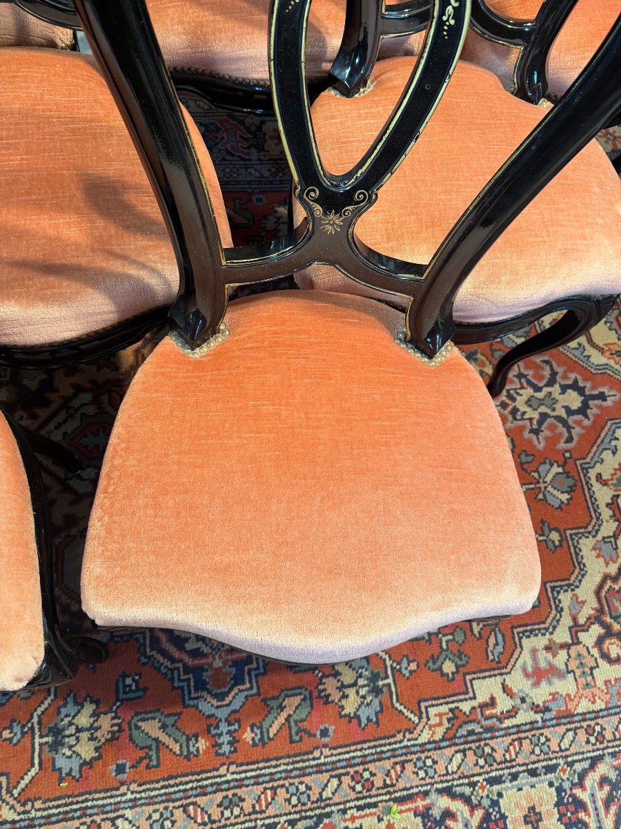 Set Of Eight Napoleon III Chairs-photo-2