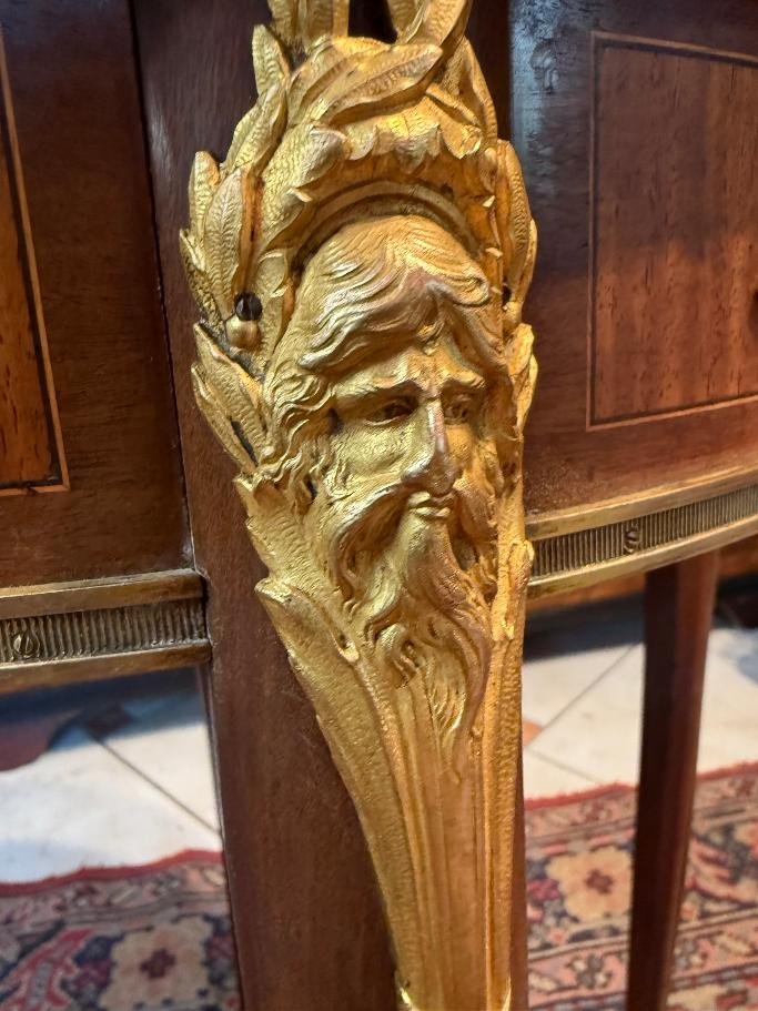 Louis XVI/napoleon III-style Side Table Attributed To François Linke-photo-3