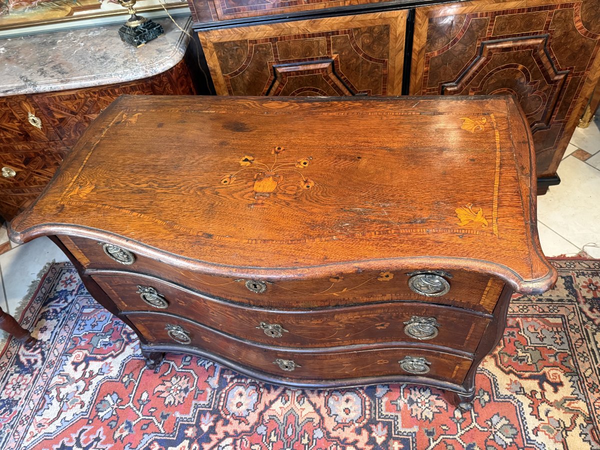 Louis XV Dutch Chest Of Drawers - 18th Century-photo-5